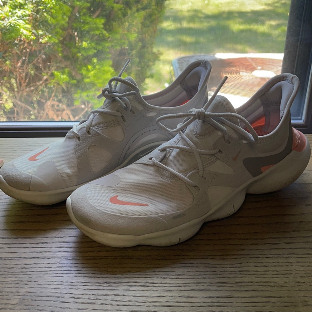 Nike Women's Athletic Shoes - White and Orange